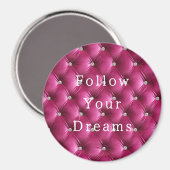 ソフトラグジュアリーピンクベフェイクルベット マグネット (正面/裏面)