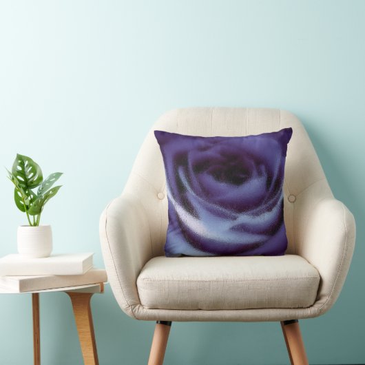 ソフトラベンダーガラスバラ クッション (椅子)