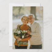 ソフトラベンダーフローラリース50th写真結婚s 招待状 (裏面)