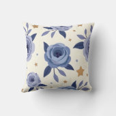 ソフトラベンダーブルー装飾用クッションデザイン クッション (裏面)