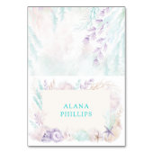 ソフトラベンダーミント海テーブル着座座席表 テーブルナンバー (正面)