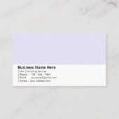 ソフトラベンダー繊細な夢のような色のコンサルティング 名刺 (裏面)