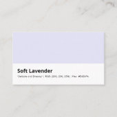 ソフトラベンダー繊細な夢のような色のコンサルティング 名刺 (正面)