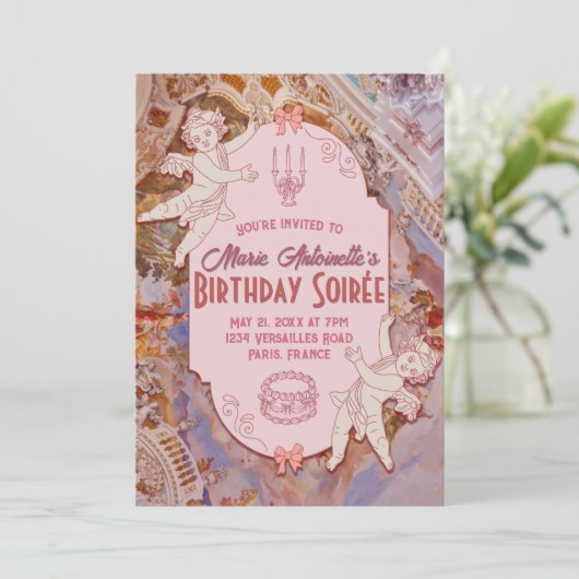 ソフトルネッサンスロコエステティックバースデーパーティー 招待状 (スタンド正面)