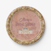 ソフトルネッサンスロコエステティックブライダルシャワー ペーパープレート (正面)