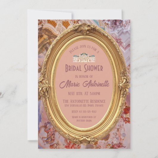 ソフトルネッサンスロコエステティックブライダルシャワー 招待状 (正面)