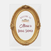 ソフトルネッサンスロココブライダルシャワーウェルカムサイン アクリルサイン (正面)