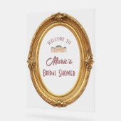 ソフトルネッサンスロココブライダルシャワーウェルカムサイン アクリルサイン (傾斜)