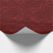 ソフトルビーレッドダマスクゴシックアートプリント ラッピングペーパー (角)