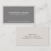 ソフトルーペにおける保険代理店名刺 名刺 (正面/裏面)