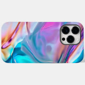 ソフトレインボーパステルモダン抽象芸術アート Case-Mate iPhoneケース (裏面 (横))