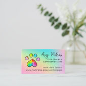 ソフトレインボーポープリント 名刺 (スタンド正面)