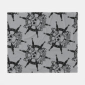 ソフトロゴフリースブランケット- Cozy & スタイリッシュ Branded フリースブランケット (正面(横))