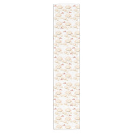 ソフトロータスブロッサム&バタフライグローテーブルクロス ショートテーブルランナー