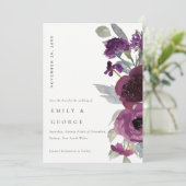 ソフトワイルドパープル薄紫フローラは日付カードを保存 サンキューカード (スタンド正面)