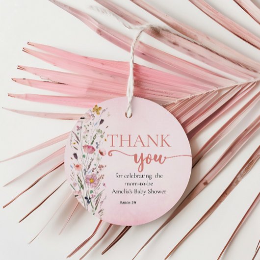 ソフトワイルドフラワーありがとう フェイバータグ