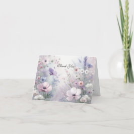 ソフトワイルドフラワーメドデイドリームス サンキューカード