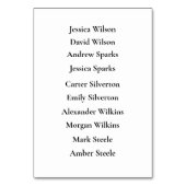 ソフトワイルドフラワーメドデイドリームス テーブルナンバー (裏面)