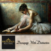 ソフトヴィンテージバレリーナ結束スリッパのデコページ 薄葉紙