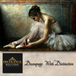 ソフトヴィンテージバレリーナ結束スリッパのデコページ 薄葉紙