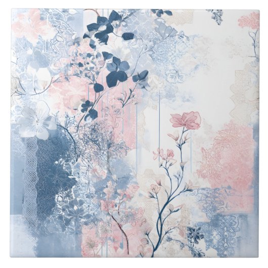 ソフトヴィンテージビアフローラ タイル (正面)