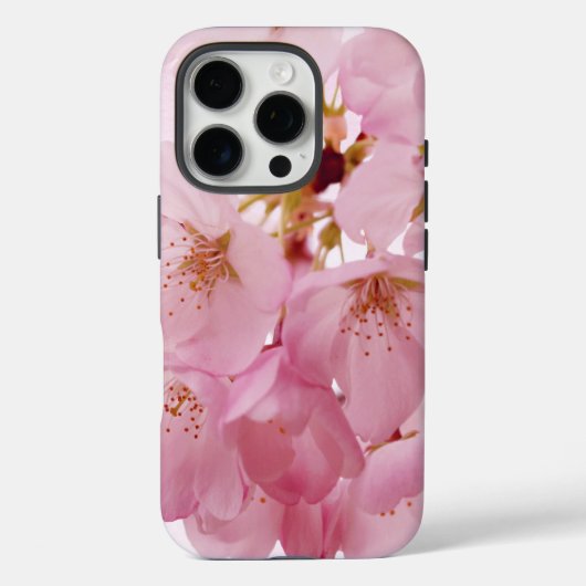 ソフトヴィンテージピンクさくらんぼの花 Case-Mate iPhoneケース (裏面)