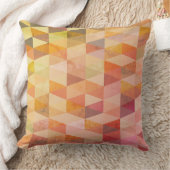 ソフト三角形のジオメトリパターン クッション (ブランケット)