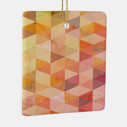 ソフト三角形のジオメトリパターン セラミックオーナメント (右)