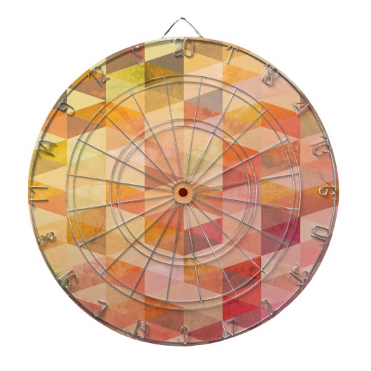 ソフト三角形のジオメトリパターン ダーツボード (正面)