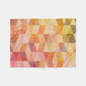 ソフト三角形のジオメトリパターン フリースブランケット (正面(横))