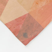 ソフト三角形のジオメトリパターン フリースブランケット (角)