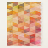 ソフト三角形のジオメトリパターン プランナー手帳 (裏面)