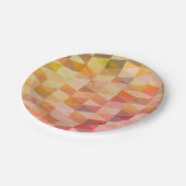 ソフト三角形のジオメトリパターン ペーパープレート (アングル)