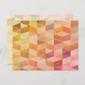 ソフト三角形のジオメトリパターン ポストカード (正面/裏面)