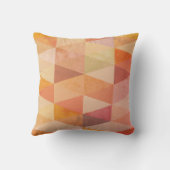 ソフト三角形のジオメトリパターン |モノグラムの | クッション (裏面)