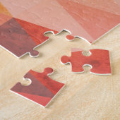 ソフト三角形のジオメトリパターン |モノグラムの | ジグソーパズル (側面)