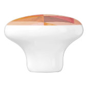 ソフト三角形のジオメトリパターン |モノグラムの | セラミックノブ (側面)