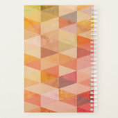 ソフト三角形のジオメトリパターン |モノグラムの | プランナー手帳 (裏面)