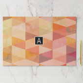 ソフト三角形のジオメトリパターン |モノグラムの | ペーパーパッド (インサイチュ)