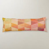 ソフト三角形のジオメトリパターン |モノグラムの | ボディピロー (裏面)