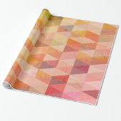 ソフト三角形のジオメトリパターン ラッピングペーパー (アンロールド)