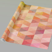ソフト三角形のジオメトリパターン ラッピングペーパー