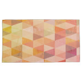 ソフト三角形のジオメトリパターン 枕カバー (正面右)