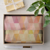 ソフト三角形のジオメトリパターン 薄葉紙 (ギフト)