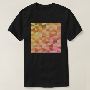 ソフト三角形のジオメトリパターン Tシャツ