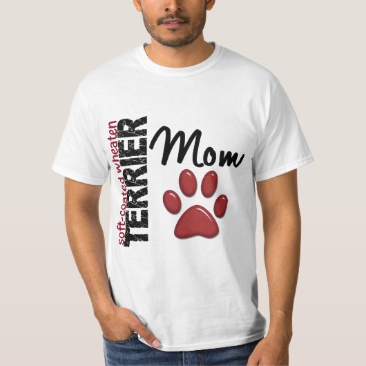 ソフト上塗を施してあるWheatenテリアのお母さん2 Tシャツ (正面)