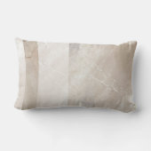 ソフト中性幾何学ストライプ抽象芸術 ランバークッション (裏面)