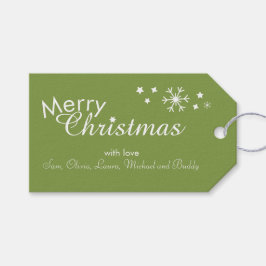  – ソフト伝統的グリーン – カスタマイズ可能なギフトラベル ギフトタグ