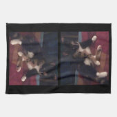 ソフト子猫ポーズ キッチンタオル (横)