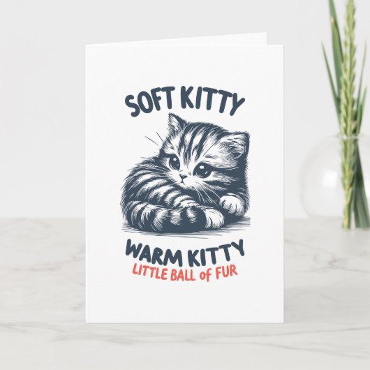 ソフト子猫 サンキューカード (正面)